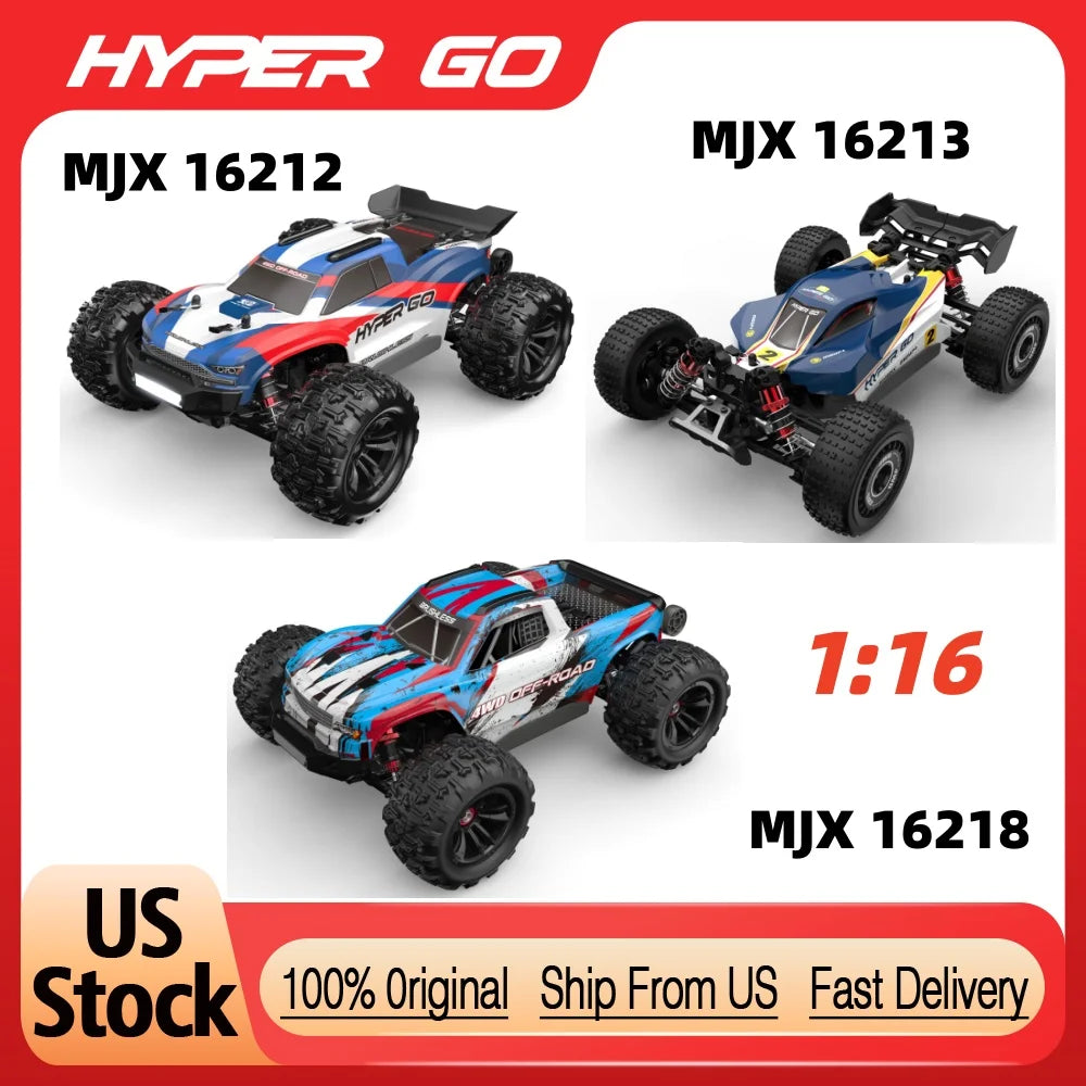 NEW 1/16 MJX 16212 16213 16218 Brushless RC Car 45KM/H High Speed Off Road Buggy 2.4G Remote Control Truck RC Racing Vehicle Toy