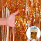 Metallic Tinsel Foil Fringe Curtains Photo Backdrop Glitter Streamers Foil Fringe Backdrop Curtain for Xmas Wedding Background