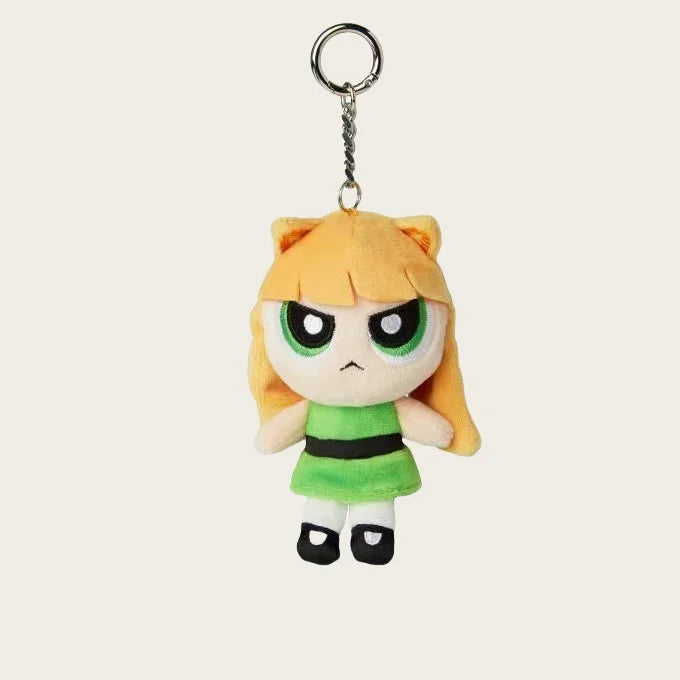 *Cartoon Anime The Powerpuff and Girls Series Plush Toy Keychain Kawaii Character Cute Stuffed Toy Backpack Key Chain Girls Gift