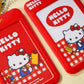 Genuine Sanrio Hello Kitty Slide ID Card Holder Door Badge Holder Lanyards Keychain Work Credential Case Employee Pass Gift