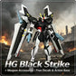 41 HG 1/144 Black Strike Mecha with Wing Backpack & Equipment Parts, Assembly Model Kit, Collectible Decor & Gift for Boys