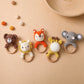 Baby Toys Crochet Animal Rattle Cartoon Music Rattle Toys for Baby Kawaii Teether Rattle Baby Toy 0 12 Months Montessori Toys