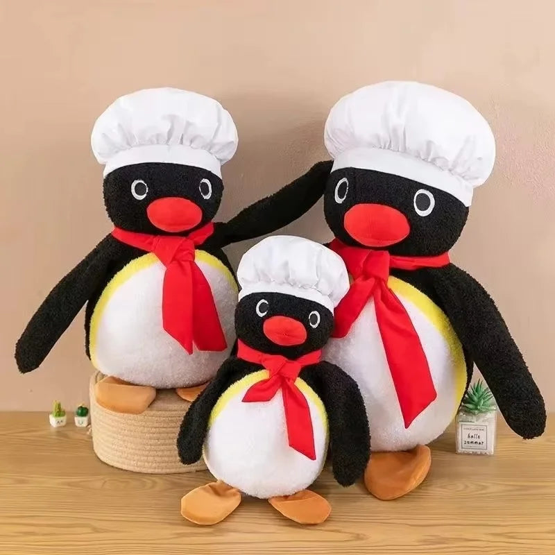 35/45/55/65cm Cute Chef Penguin Plush Toy - Soft Cushion Room/Sofa Decorative Pillow Comfort Companion Doll Holiday Gift