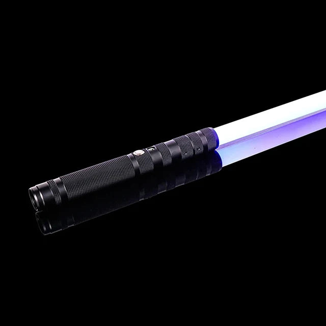 Metal Handle RGB Cosplay Double-edged Lightsaber Sword 16 Colors Change LED Switchable Sound And Light For Boys Girls Gift