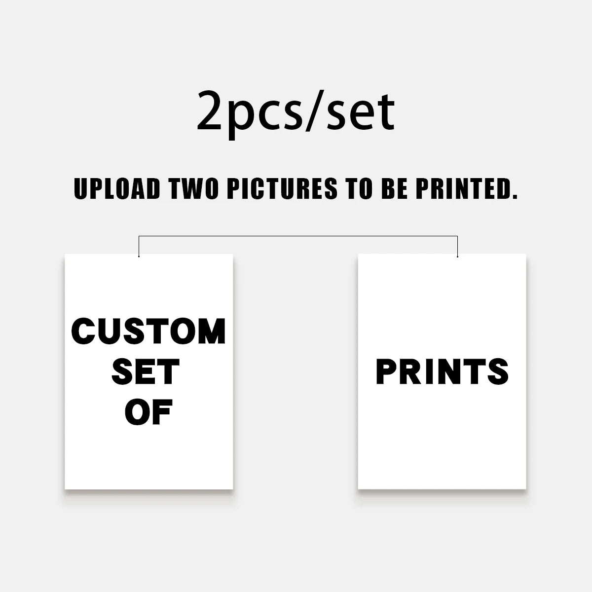 2/3/4/5/6pcs Custom Canvas Printing Personalized Photo Suitable for Family Life Pets Scenery Couple Weddings Home Decor Poster