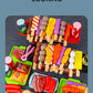 Baby Dress Up Kitchen Toys BBQ Set Kids Simulated BBQ Cookware Cooking Simulated Food Cosplay Educational Gift Toys