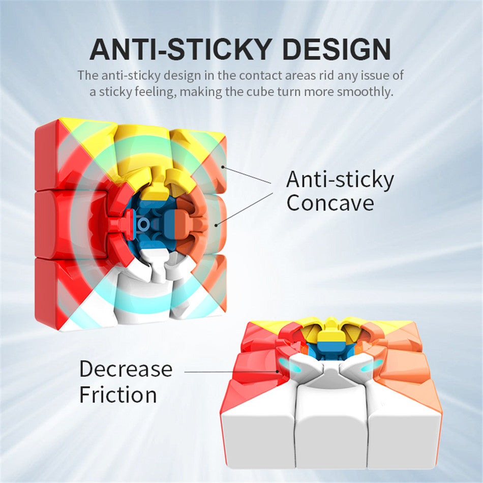 [ECube] Moyu Cubing Classroom Meilong 3/3C 3x3 Magic Stickerless 3 Layers Speed Magic Cube Professional Puzzle Toys for Children