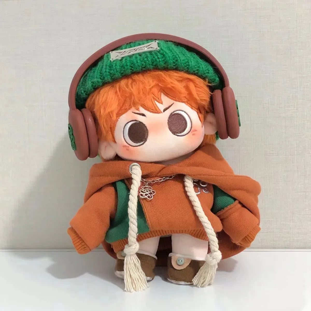 Stuffed 20cm Cotton Doll Dress-up Clothing Handsome Sports Hoodies Sets Black Purple Red Hooded Sweatershirts Gift Toys for Kids