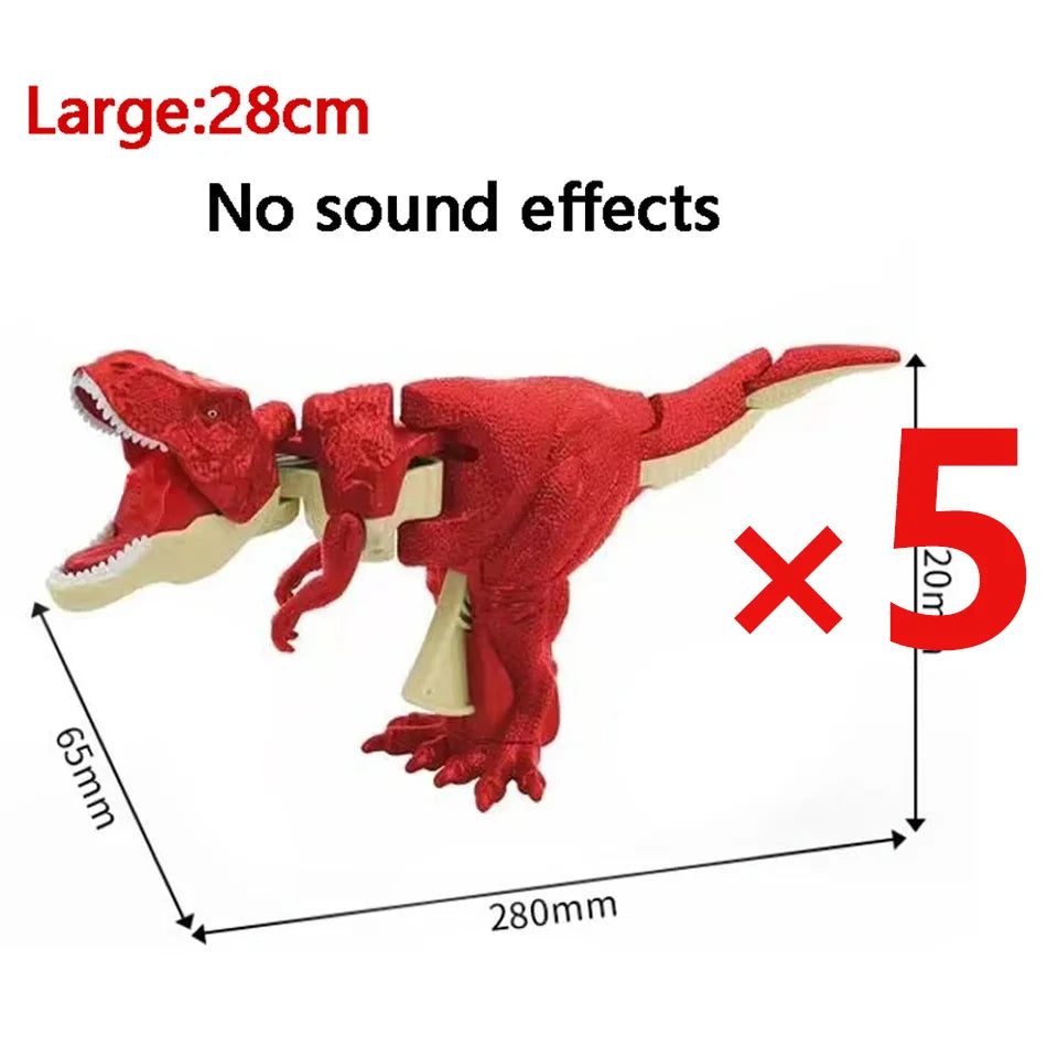 Press Bite Roaring Dinosaur Toy, Electronic T-Rex with Shaking Head & Sound Effects, Interactive Tyrannosaurus Rex Gift for Kids