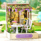 Wooden Miniature Doll House DIY Handmade Assembly Model Building Kit With Dust Cover 3D Puzzle Toys Birthday Gifts Dollhouse