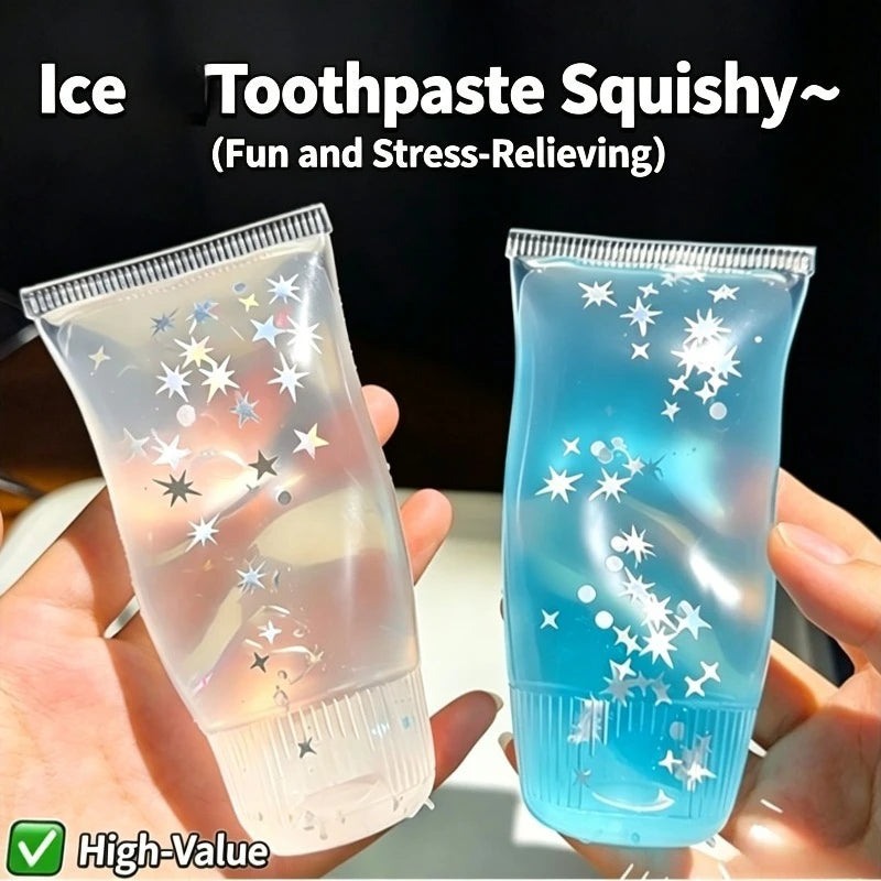 Novelty Squishy Facial Cleanser Fidget Toys Plasticity Toothpaste ASMR Squeeze Toys Relieve Anxiety for Adults Anti Stress Gifts