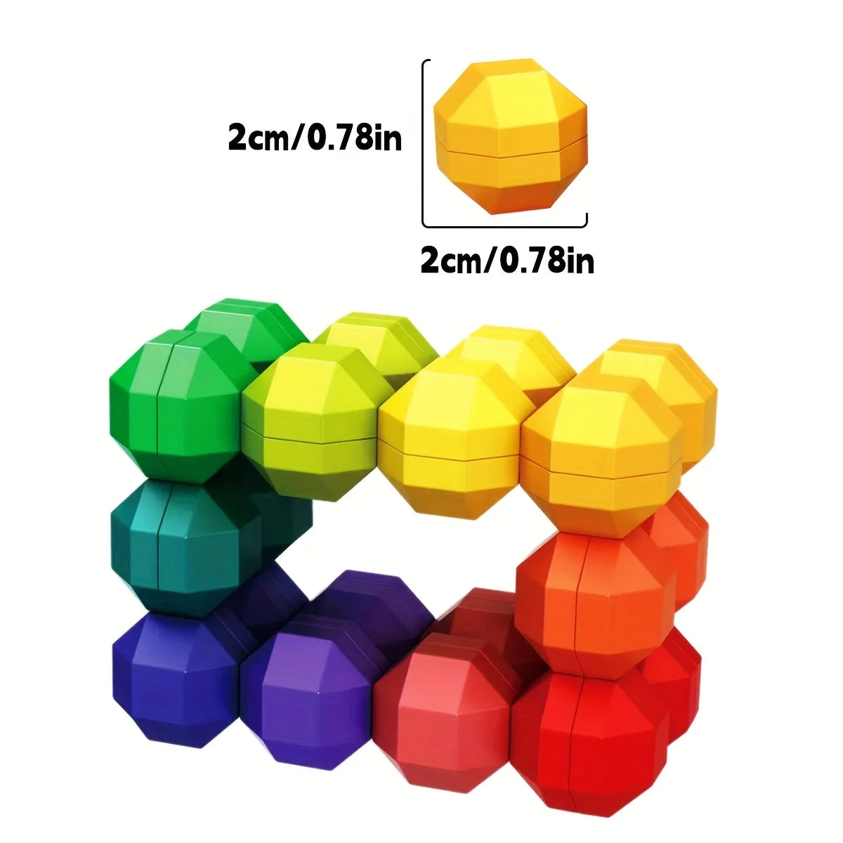 Children's Puzzle Interactive Logic Thinking Training Toy, Versatile Bead Colored Decompression Ball, Stress Relief Cube