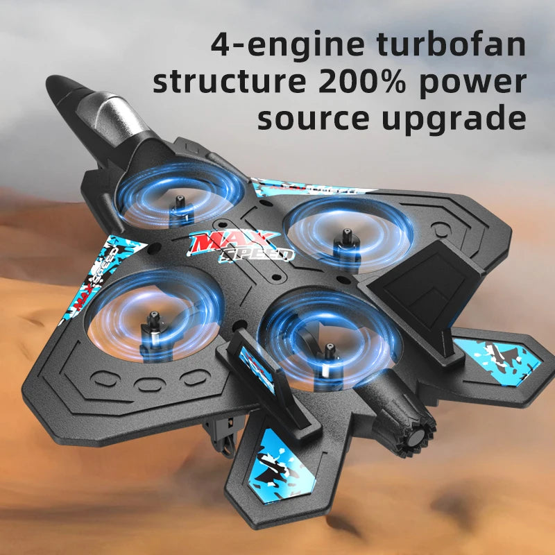 RC Aircraft EPP Foam Stunt Glider Electric Fighter Remote Control Airplane Fall Resistant Plane Toys for Boys Kids