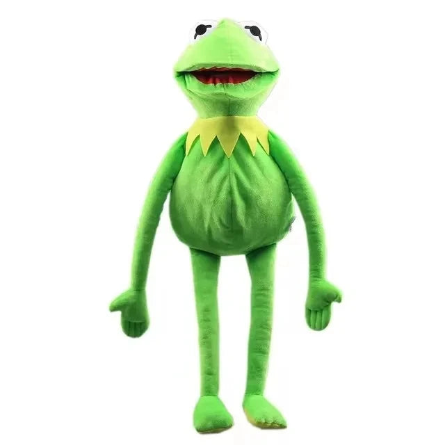 Kermit Frog Hand Puppet Doll Schoolbag Green Plush Toy Big Abdominal Language Performance Props
