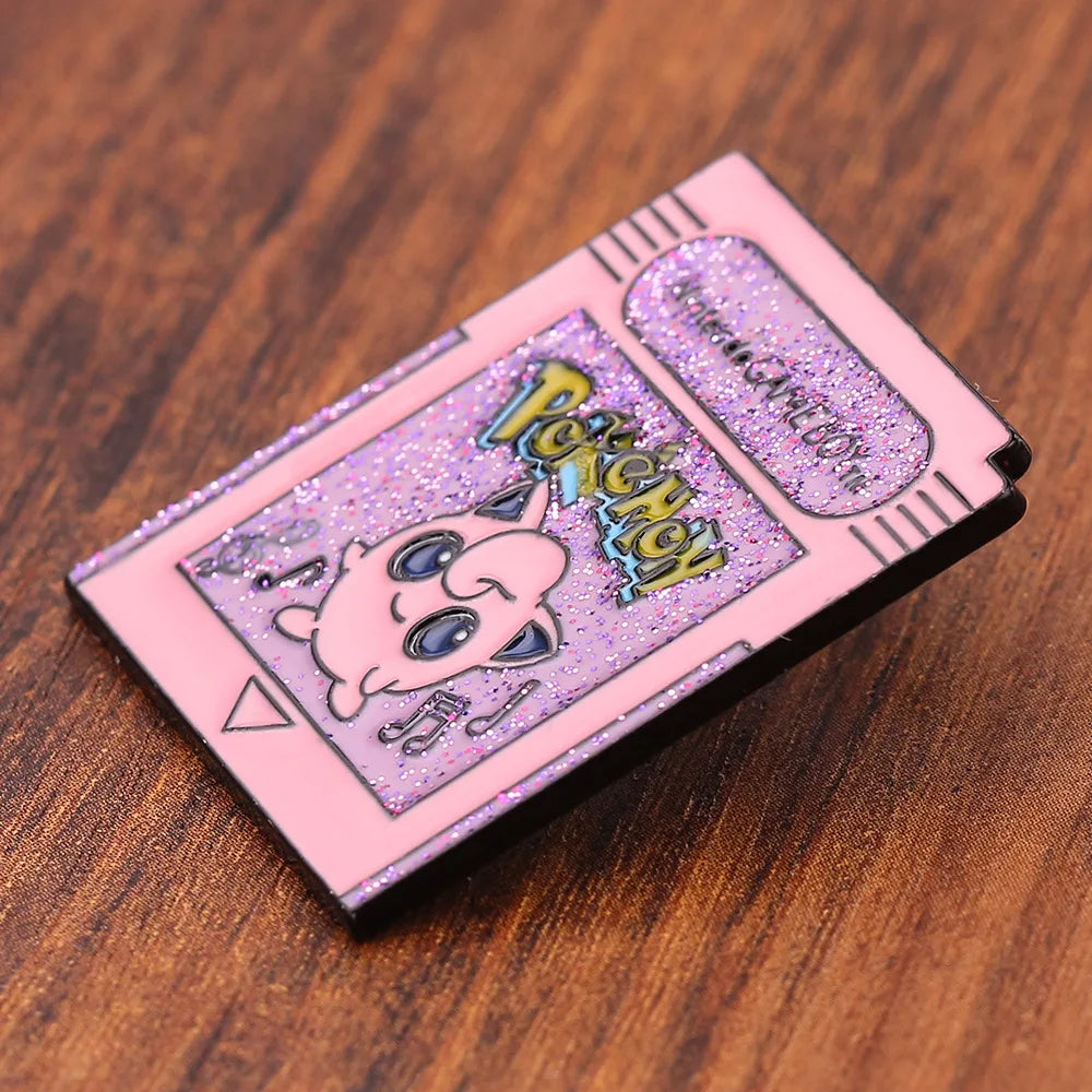 Kawaii Anime Character Jigglypuff Metal Enamel Badge Brooch Backpack Clothing Hat Clip Accessory Jewelry Gift