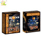 HUIQIBAO MOC Space Solar System Orbit Planet Model Small Building Block Aerospace Ornament Brick Toy For Children Desk Decor.