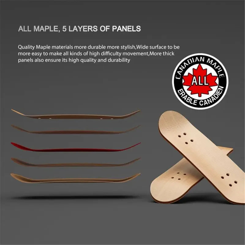 Mini Maple Finger Skateboard Desktop Sport Game Fingerboard Toys Mini Funny Cute Skate Gift Christmas for Boy Gift