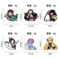 4/8Pcs Anime Demon Slayer Enamel Brooch Pins Kimetsu No Yaiba Character Tanjirou Nezuko Rengoku Metal Lapel Badge Cosplay Gift