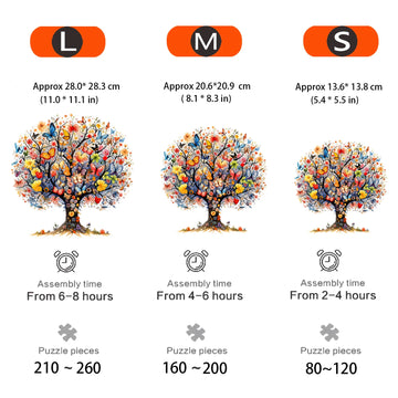 Unique Wooden Tree of Life Puzzles – Irregular Animal-Shaped Jigsaw, Fun Leisure Toy, Perfect Gift for Christmas, Birthdays