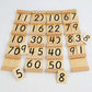 Children's Wooden Montessori Numbers 1-99 Learning Card Math Teaching Aid Preschool Children Early Education Educational Toys