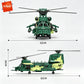 KAVOWORLD Tandem Rotor Helicopter Building Blocks 1826pcs Heavy Transport Army Aircraft Construction Bricks Model Chinook Chopper Building Kit Helicopter Toy Airplane Brick Set Rotating Propellers Cargo Ramp Rollable Wheels D