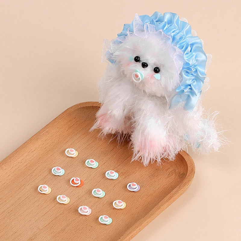5Pcs Lovely Mini Doll Pacifier Play House Supplies Dummy Nipples For Doll Baby Dolls Kids Toy Baby Pacifier Accessories