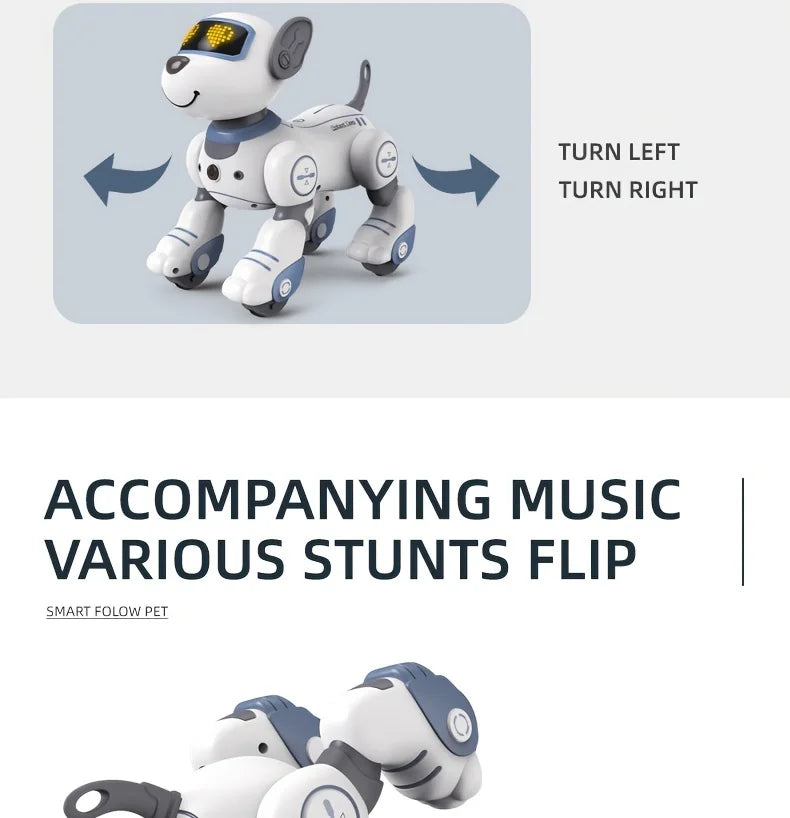 Intelligent Robot Dog Remote Control Electronic Sing Dance Follow Smart Interactive Stunt Music Toy Programmable Puppy Kid Gift