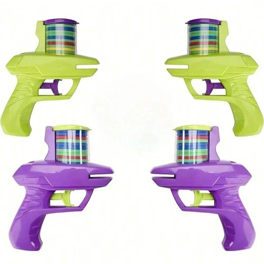 1pc Foam Disc Launcher Flying Disc Handheld Shooter Indoor Shooting Game Outdoor Backyard Toy For Boys And Girls Birthday Gift