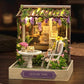 Wooden Miniature Doll House DIY Handmade Assembly Model Building Kit With Dust Cover 3D Puzzle Toys Birthday Gifts Dollhouse