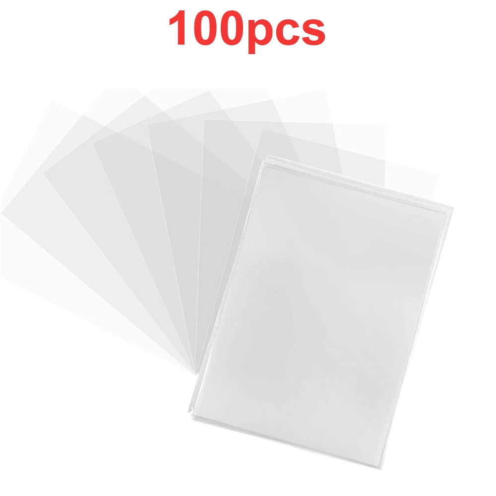 100-1000Pcs Card Sleeves Transparent Cover Clear Cards Holder For Board Playing Game ID Trading Protector Folder Photo Pouch