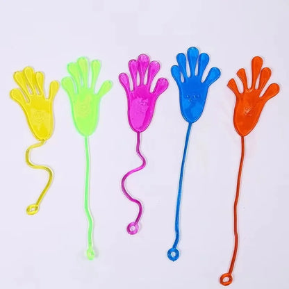5-50 Pcs Funny Sticky Hands Toy Palm Elastic Sticky Squishy Slap Palm Toy Novelty Gift Party Toys Birthday For Gift