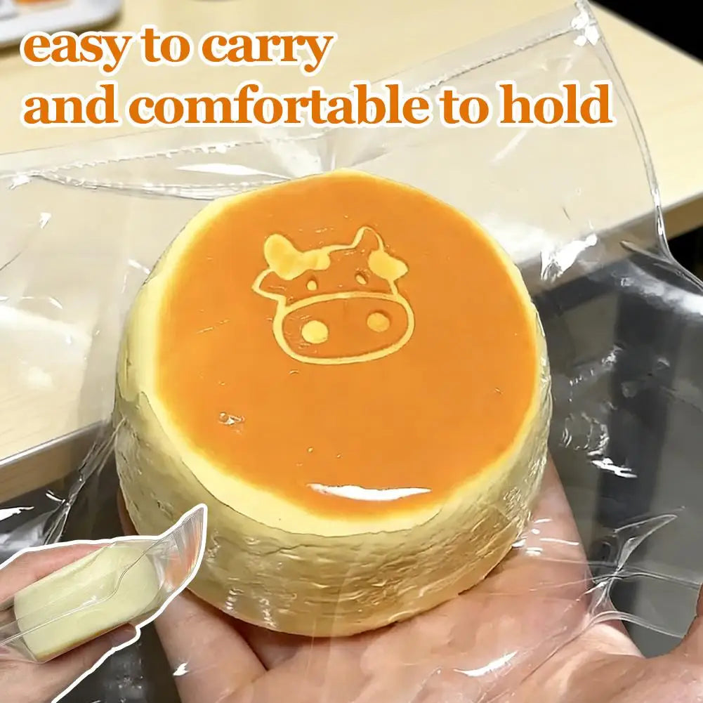 Cheese Cake Squeeze Toy Soft Slow Rebound Pinch Toy Milky Flavor Bread Toyfor Stress Relief Cute Anxiety Relief Toy