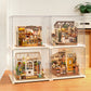 Robotime Rolife Dust Proof for All Miniature House Dollhouse Display Box Home Decoration Easy to Assembly