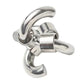 Difficult Metal Brain Teaser Puzzles Steel IQ Games For Kids Adults Disentanglement Logic Test Mind Challenge Intellectual Toys