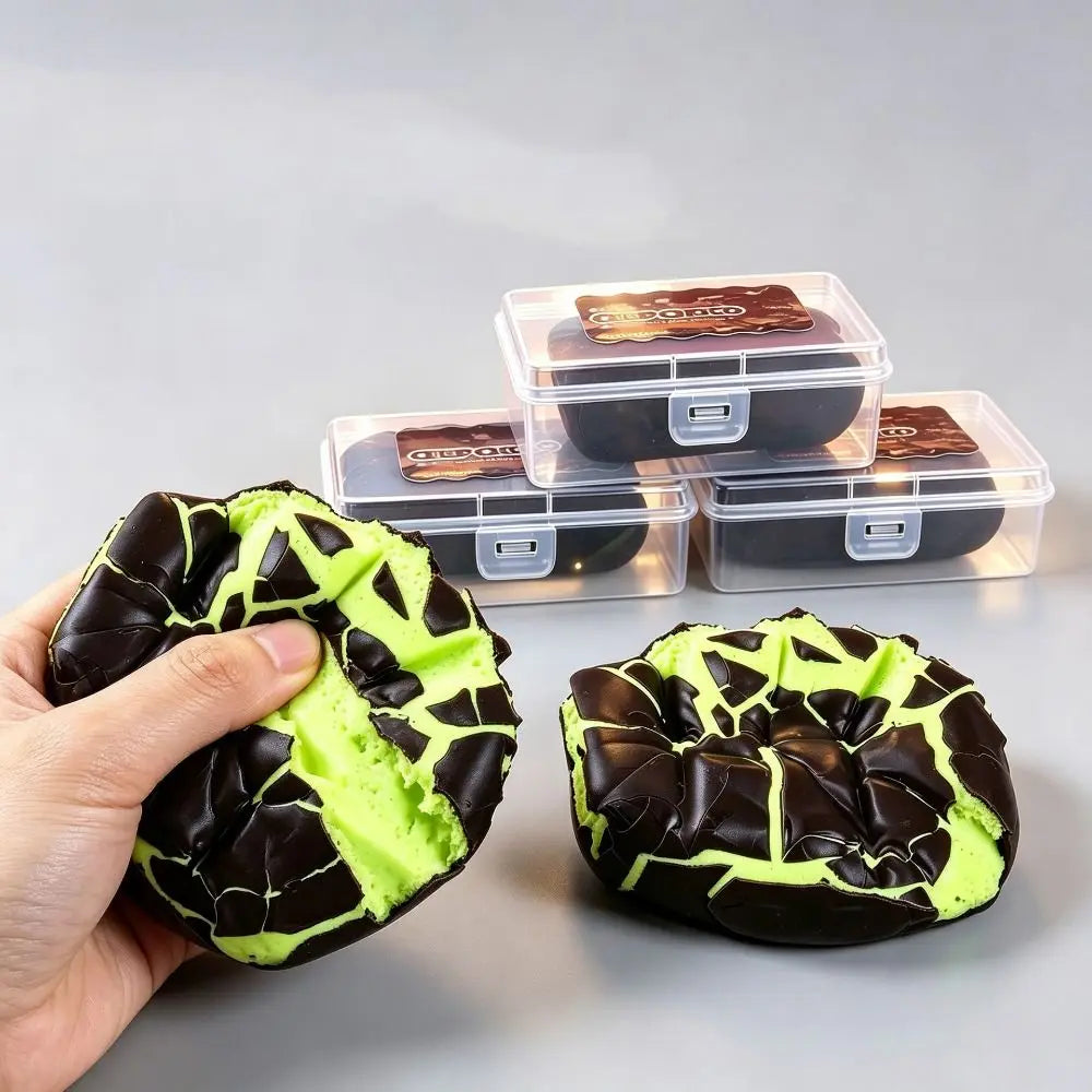 Handmade Crispy Chocolate Squishy Toy Portable Lightweight Crispy Chocolate Pinching Toy Crunchy Sound Sensory Sensory