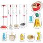 Kids Cleaning Toy Set for Toddlers Mini Broom Dustpan Mop Pretend Play Housekeeping Supplies Kits Montessori Toys Girl Boy Gifts