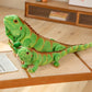 65CM Simulated Mane Lizard Doll Chameleon Plush Toy Creative Boy Pillow Doll Birthday Gift Rag Doll