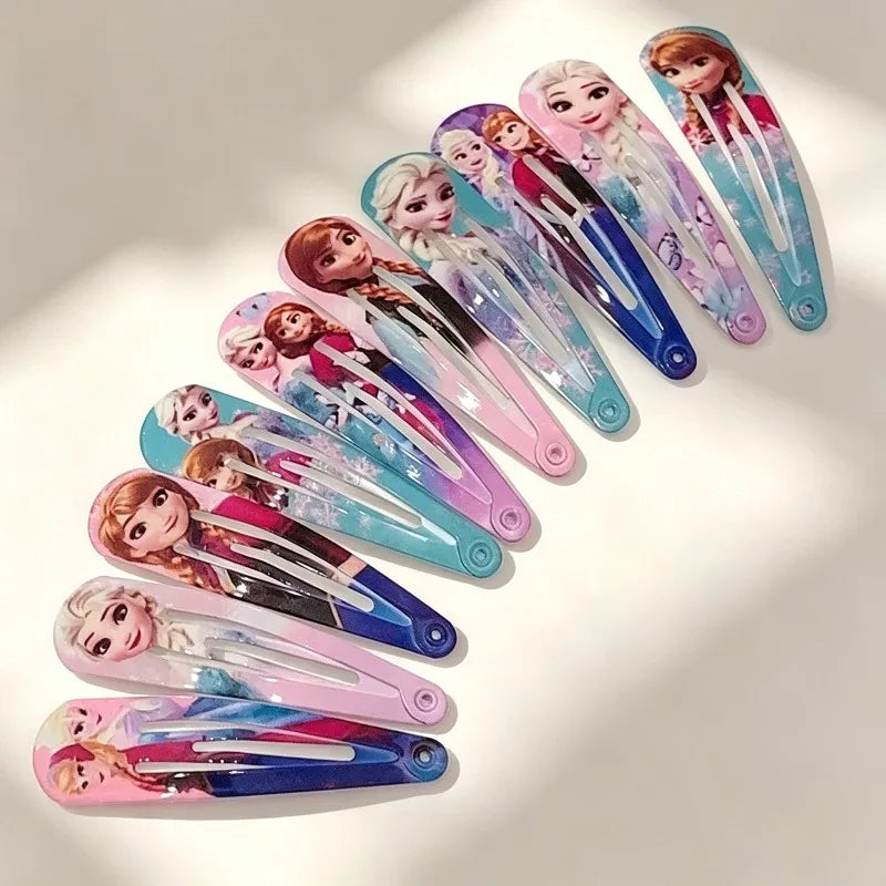 Random 5/10pcs Hair Clip Cute Digital Printed minimalist Hair Decoration party supplies Birthday Gifts