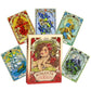 Art Nouveau Floral Romantic Oracle Cards 37Pcs English Divination Deck For Party Table Game