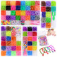 12 Grid/24 Grid/40 Rubber Bands Bracelet Kit Rubber Band Filling Loom Kit Weaving DIY Craft Gift Loom Kit Toys for Girls