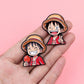 4pcs Anime Pirate Enamel Pins Set Cute Brooches for Backpacks Hat Lapel Pins Badges for Fans Gifts Toy Cosplay Accessories
