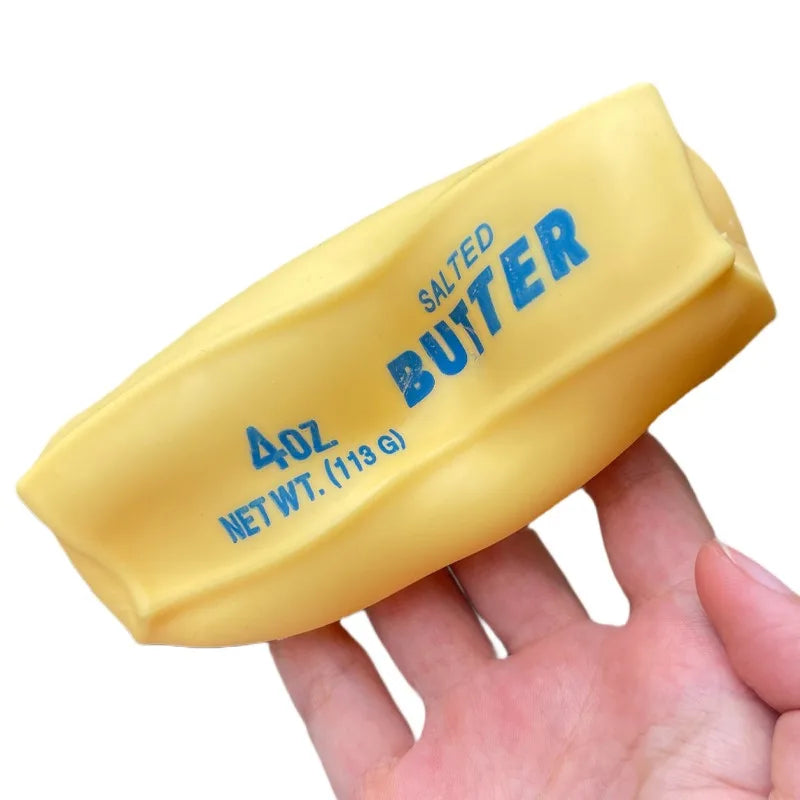 Squishy Coconut Oil Butter Cheese Stick Fidget Toy Soft Butter Bar Moldable Stress Ball Squeeze Toy Sensory Toy for Adults Gift