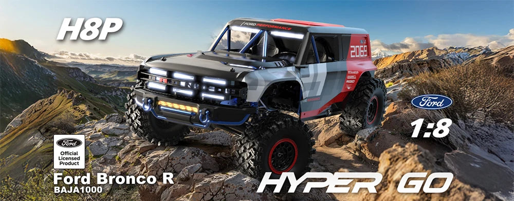 HYPER GO MJX H8P 1/8 4WD 3S Brushless Off Road Climbing Vehicle RC Remote Control Model Car Off-Road Children's Toys