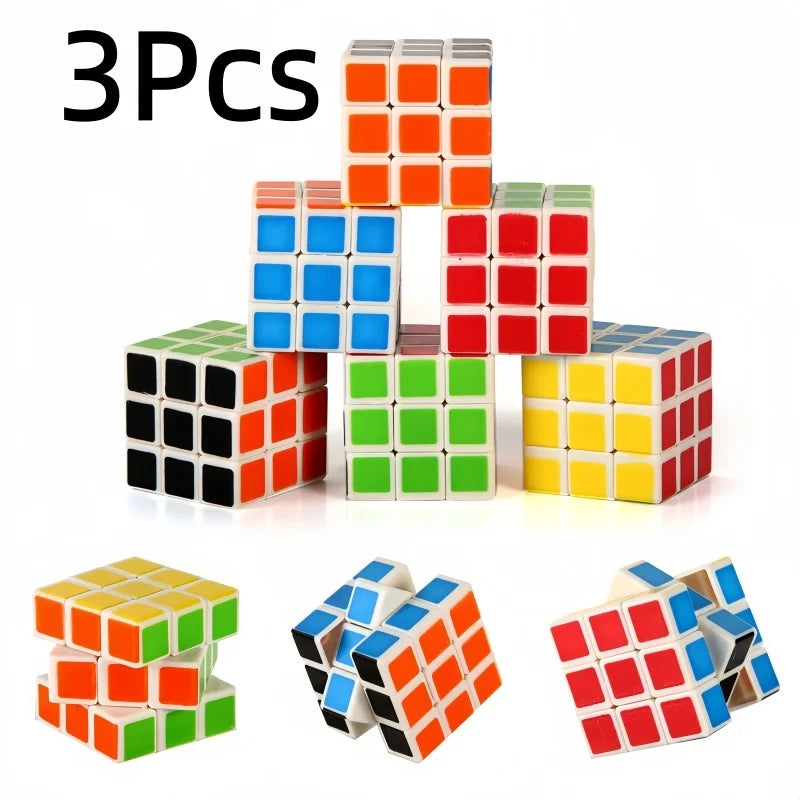 3PCS 3CM Mini Cube Puzzles 3x3x3 Fun Party Favors Kids School Rewards Classroom Prizes Perfect for Birthdays Easter Christmas