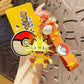 6Style Pokemon Anime Pikachu Gengar Meowth Keychain Car Key School Bags Backpack Decorations Pendant Desktop Decoration Toy Gift