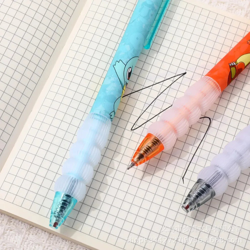 5pcs Pikachu Gel Pen Set Pokemon Ballpoint Pen Cartoon Printing Writing Pen Students Stationery Office Supplies