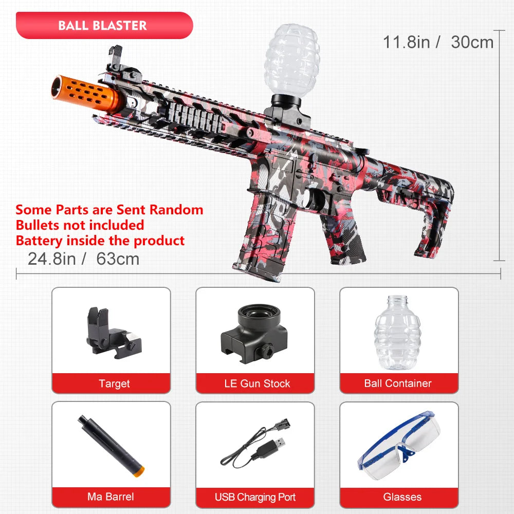 M416 Electric  Blaster Gun Toys, Rechargeable, Automatic Outdoor Toys for Team Activities, Perfect Gift(Bullets Excluded)