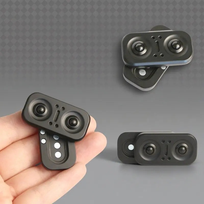New Metal Owl Magnetic Slider Fidget Rotator - Manual Restless EDC Fidget Toy Office Desk Toy Adult Children's Gift