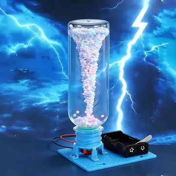 Electric Water Eddy Current Vortex Tornado Desktop Model STEM Science Experiment Educational Toy Kids Assembly Puzzle