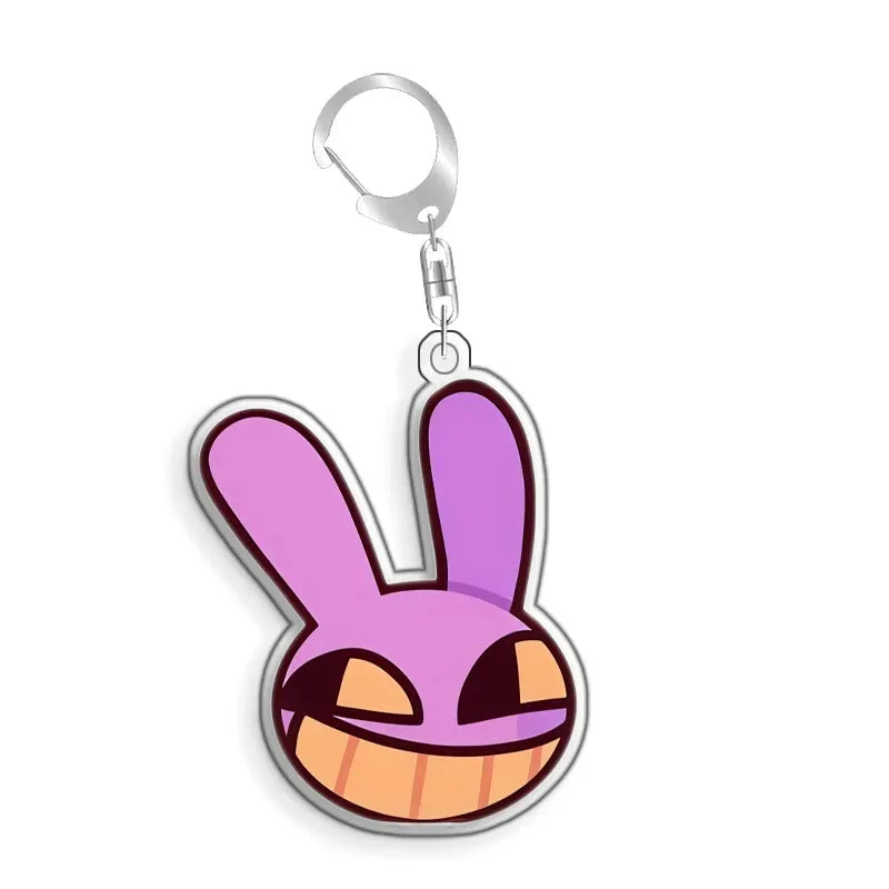 For TADC Jax Pomni Ragatha Gangle Acrylic Selfmade Cute Cartoon Anime Keychain Pendant Toy Gifts 5cm